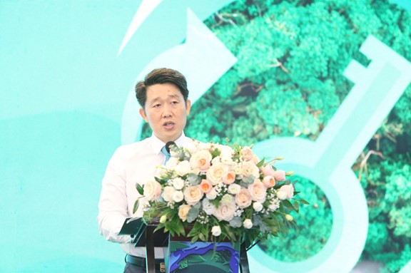 Ông Nguyễn Đức Huy  – Phó Tổng Giám đốc Cấp cao phụ trách Khối Sản xuất và Chuỗi cung ứng Suntory PepsiCo Việt Nam chia sẻ về cam kết phát triển bền vững